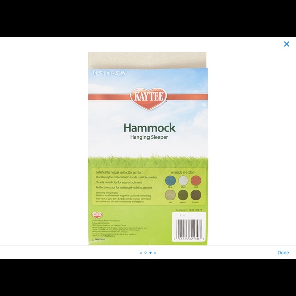 Kaytee Hammock Hanging Sleeper Small - Picture 3 of 3